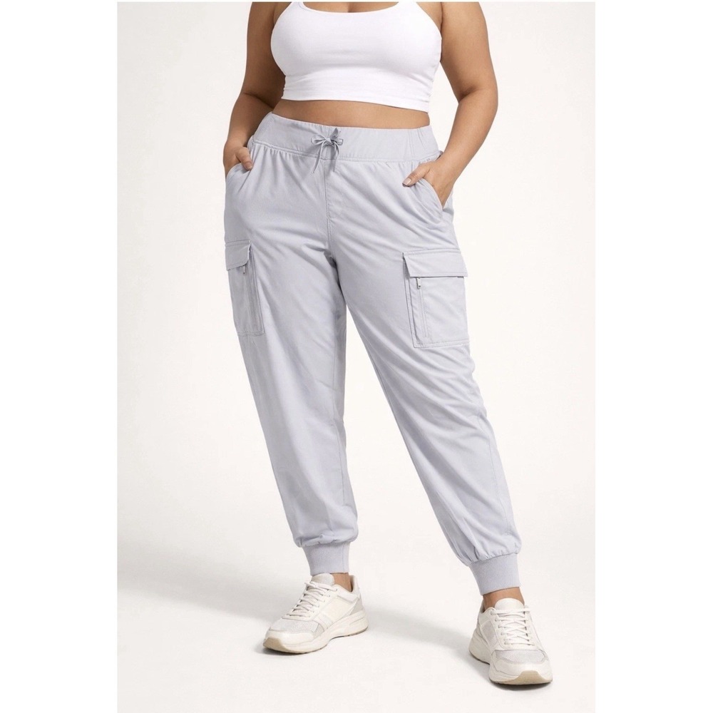 NWT All In Motion Plus Size Lavender  Athletic Training Pant Drawstring Waist 1X